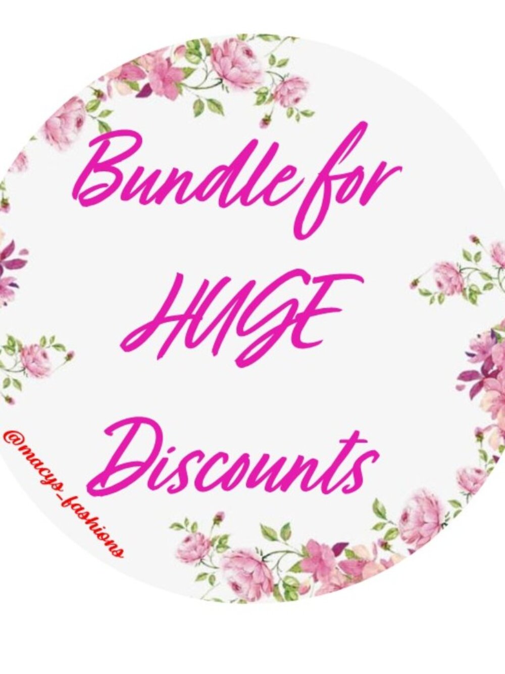 Bundle two or more items for discounts